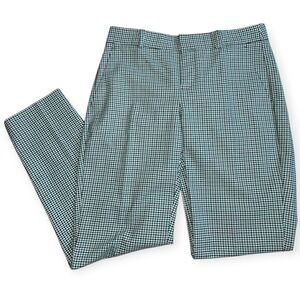❤️Banana Republic Green and White Houndstooth Pants☆